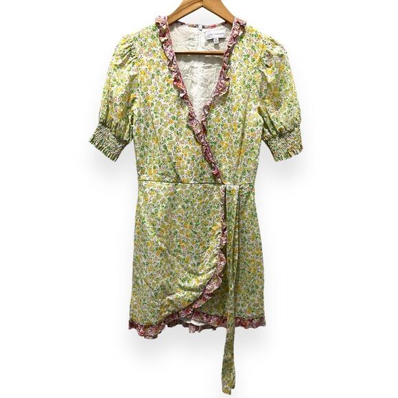 Lost + Wander Medium Anthropologie Cecila Cotton Floral Dress Boho Coquette Chic - Picture 2 of 9
